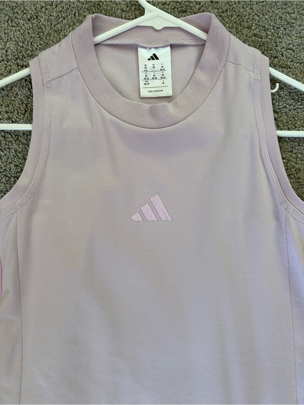Adidas 3-Stripes Racerback Dress - Pink, Purple - Picture 8 of 14
